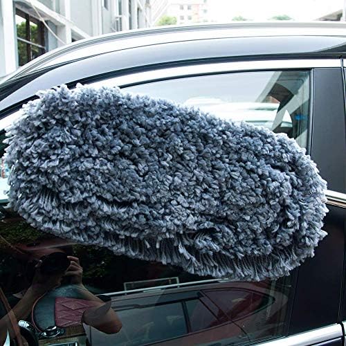 洗車モップ 伸縮式 汚れ除去 ダスター 車掃除 静電気防止 洗車グッズ ワックスかけ グレー B07x36q578 646円 新入荷 流行 登場大人気アイテム 新作製品 世界最高品質人気
