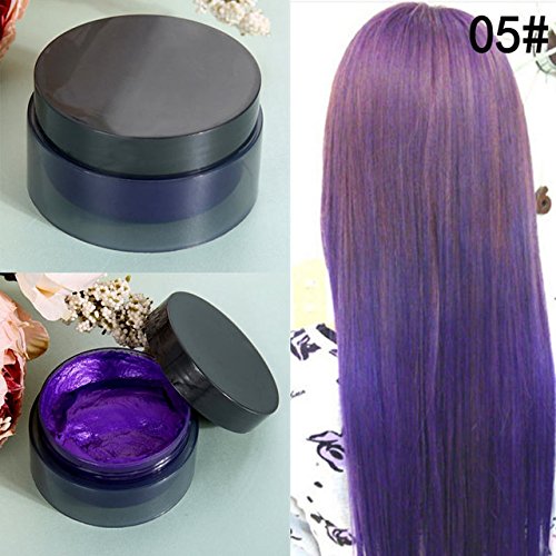 Buy Women Diy Hair Color Hair Wax Pomade Silver Ash Grandma Grey
