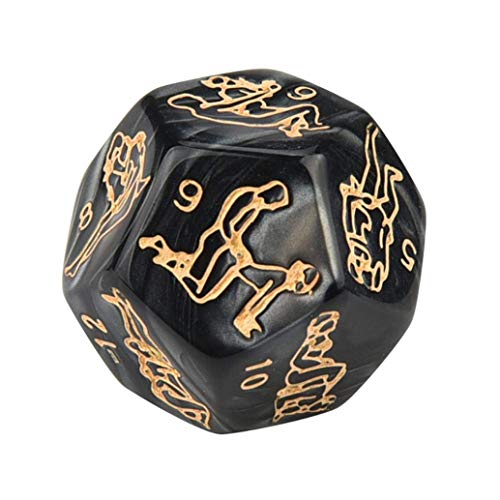 Funny Romantic Role Playing Dice Game Set of 4, for Honeymoon bacherette Party,Him and Her, Bridal Shower, Groom Roast,Newlyweds, Wedding, Anniversary, Marriage