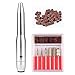 Dr.HeiZ Electric Nail Drill Set for Acrylic Nails Kit 11 in 1 Portable Professional Manicure Acrylic Nail Kit for Acrylics Gel Nails (Argent)