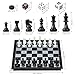 iBaseToy Magnetic Travel Chess Set 3 in 1 Chess Checkers Backgammon Set for Adults Kids Folding Portable Chess Set Traditional Chess Game 9.8