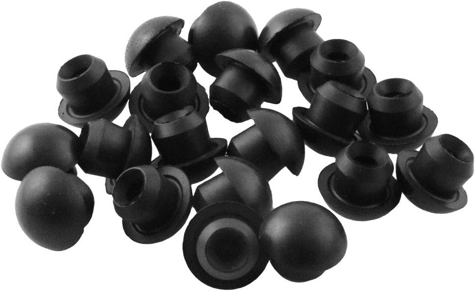 WHYHKJ 20pcs Floor Jack Oil Reservoir Rubber Filler Plug Waterproof Moisture-proof Horizontal Jack Bung for Oil Reservoir Filler Hole, 8mm, Black: Home Improvement