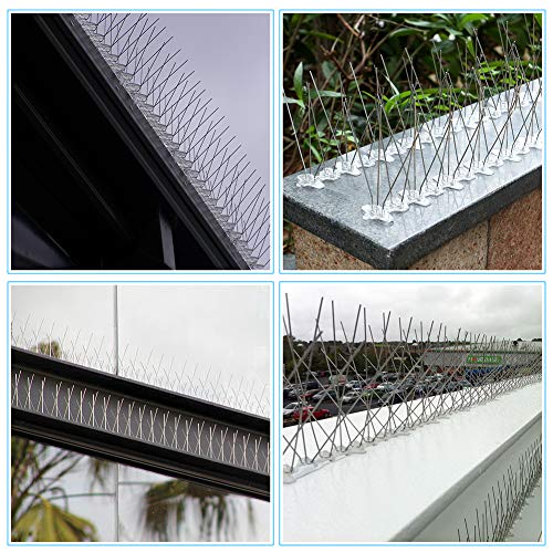 REMIAWY Bird Spikes for Small Birds, 15 Feet Bird Deterrent Spikes