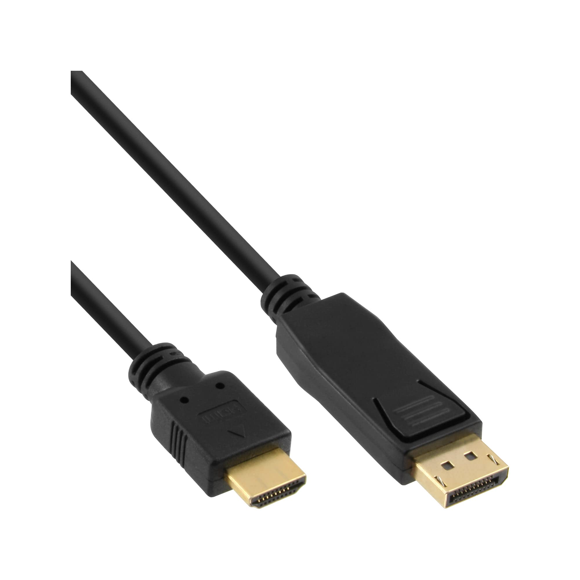 InLine 17187 DisplayPort to HDMI Converter Cable, Black, 0.3 m