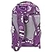 J World New York Sundance Rolling Backpack Girl Boy Roller Bookbag, Purple Flower, 20 X 13 X 9 (H X W X D)