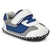 pediped Originals Cliff Sneaker, White/Blue, Medium (12-18 Months)