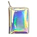 Aibearty Womens Holographic Waterproof Wallet Clutch Bag Wallet Small Purse Silver 4.6Inch*3.6Inch