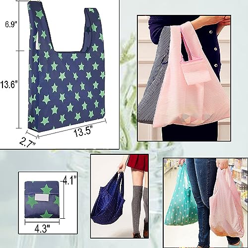 12PIEZAS Bolsas de la Compra Ecológicas, Bolsas de la Compra Portátiles Gran Capacidad Colsas Impermeables Bolsas de la Compra Plegables Supermercado