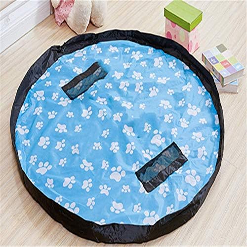 QWEASDZX Toy Fast Storage Bag Portable Beam Building Blocks Finishing Toy Mat A 100X100cm