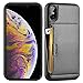 ZVE Case for Apple iPhone Xs and X, 5.8 inch, Wallet Case with Credit Card Holder Slot Slim Leather Pocket Protective Case Cover for Apple iPhone Xs and X 5.8 inch (Aries Series)- Black