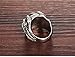 MOWOM Silver Tone Red Stainless Steel Ring CZ Dragon Claw Size 11