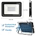 WELKEY PLUS 2 Pack 80W UV LED Black Light Flood Light with Plug(6ft Cable), IP66 Waterproof, for Blacklight Party, Stage Lighting, Aquarium, Body Paint, Fluorescent Poster, Neon Glow, Glow in The Dark