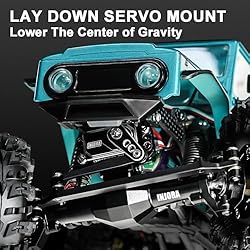 INJORA +4mm Diamond Axles with Lay Down Servo Mount