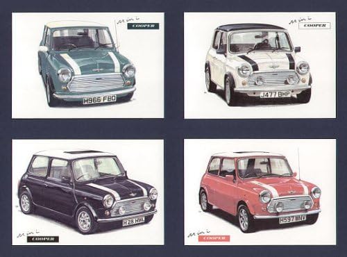 Classic Mini Cooper Postcards