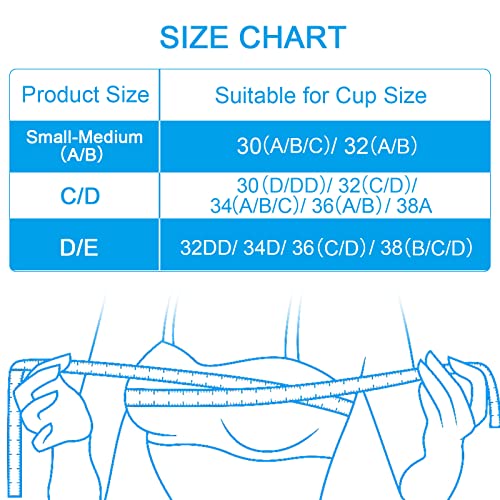 Nimiah Bra Pads Insert 3 Pairs Sewn Edge Bra Inserts AB, CD, DE Cups