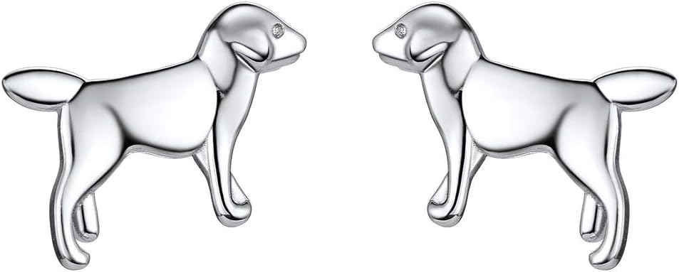 SILVERCUTE925 Sterling Silver Dainty Stud Earrings for Women Teen Girls, Cute Animal Earrings, Hypoallergenic Small Earrings, Anniversary/Valentines/Thanksgiving/Christmas Jewellery Gift