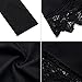 MISSKY Women Floral Lace Stitching A-line Long Sleeve Loose Causal Knee Length Dress