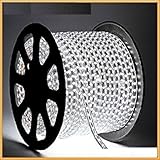 D'Mak Waterproof LED Rope Light with Adapter (White, 50 Meter)