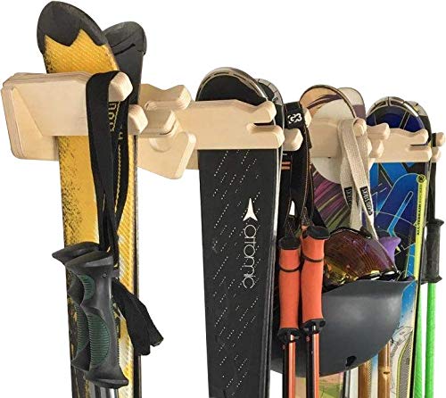 Pro Board Racks Vertical Ski Storage Rack (Holds 4 Sets of Skis)