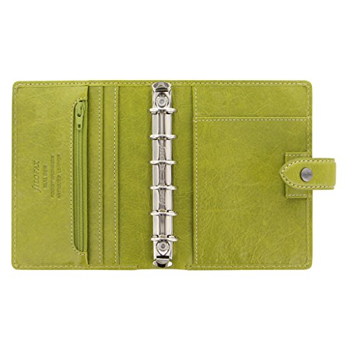Filofax Malden Leather Organizer Agenda Calendar with DiLoro Jot Pad Refills (Pocket, 2019 Pear) - Thumbnail 3