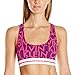 Calvin Klein Women's Modern Cotton Ck Bralette, Shifting Planes Logo/Bold Violet, Small