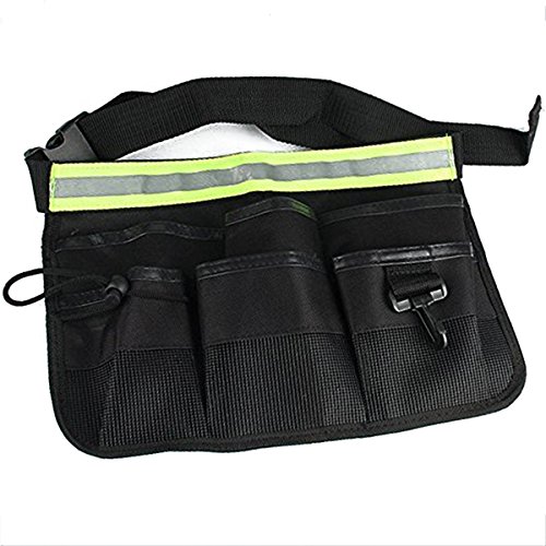 Click Here to See More Images Agile-shop Waterproof 600D Oxford Tool Belt Waists Utility Pockets Apron with Adjustable Waist Strap - Black