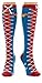 DC Comics Wonder Woman Faux Lace Up Juniors Knee High Socks (Wonder Woman)