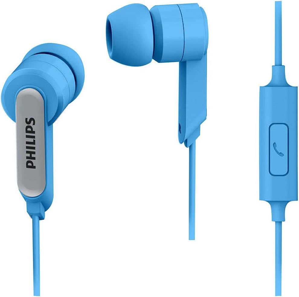 Philips SHE1405BL in-Ear Headphone Headset with Mic SHE1405 Blue