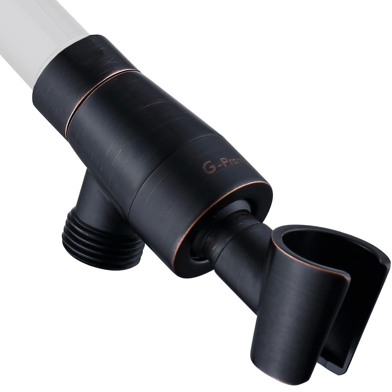 Solid Metal Shower Head Holder for Hand Held Showerhead, Adjustable Bracket Holder, Shower arm Adapter, Universal Shower Arm Mount,Oil-Rubbed Bronze Finish