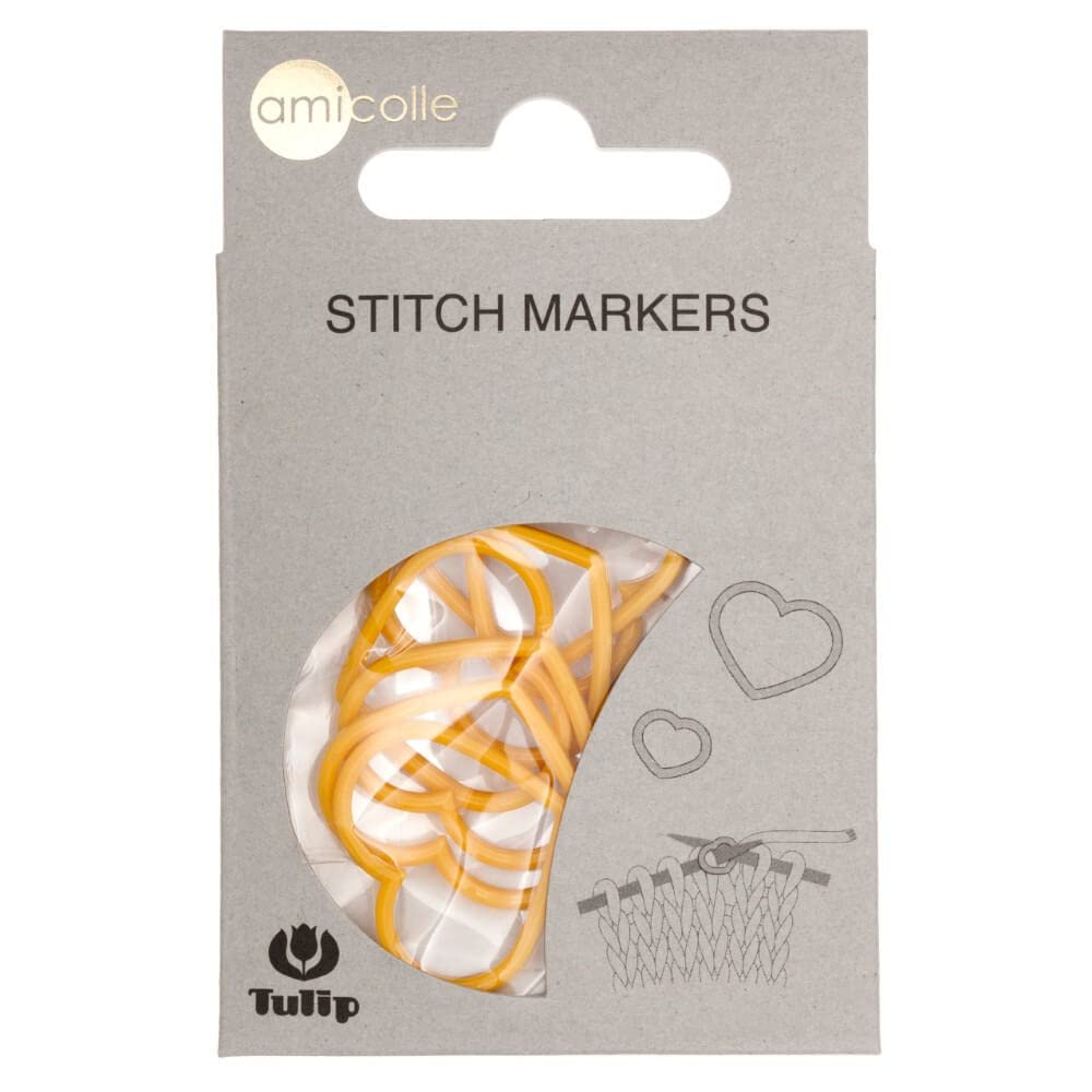 Tulip Stitch Marker Heart XL Yellow - 1 Unit