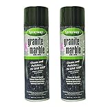 2-Pack Sprayway Granite And Marble Cleaner Cleans and Shines Granite in One Step, 19oz