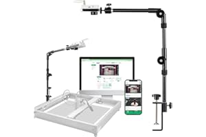 Lightburn Camera, Laser Engraver Camera, Mintion Lasercam for Laser Engraver/Cutter, Remote Monitor Control, Positioning, Image Tracing, Flame Detection, Time Lapse Video, Offline Engraving/Cutting