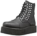 Demonia Men's V-cre573/Bvl Ankle Bootie, Black Vegan Leather, 11 M US