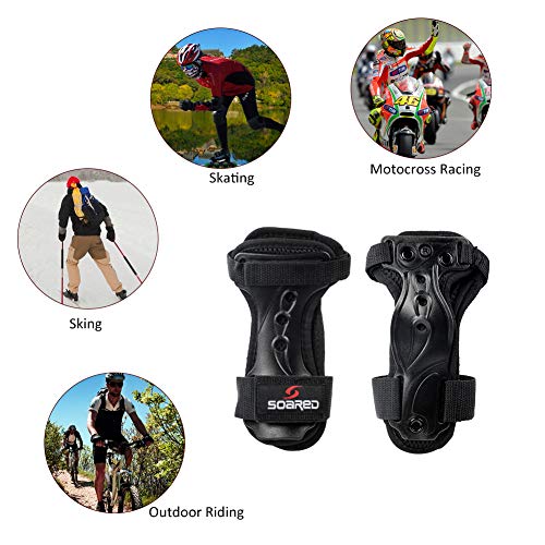 image for Soared LALATECH Wrist Guards Protective Gear Skating Gloves Extended W