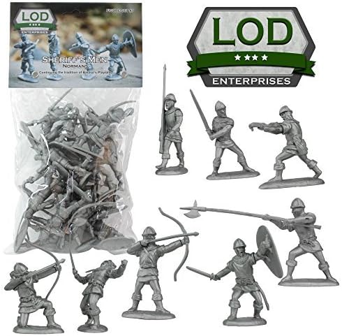 LOD ROBIN HOOD Sheriff of Nottingham Normans - 16 Silver Gray 1:30 Figures