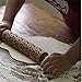 Bewant Wooden Engraved Rolling Pin Embossed with Cats Pattern for Cookies and Pizza Housewarming gift (Cat)