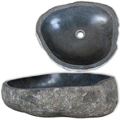 Basin River Stone Oval 11.8"-13.8" Bathroom Sink Wash Basin Drain hole diameter: 1.8"