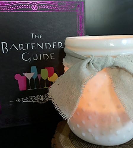 Tobacco & Bourbon- Hand Poured - Coconut Wax - Natural Soy - Vintage Inspired Hobnail Jar - Premium Grade Fragrance Oil - Skin Safe