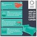 Nestl Twin Duvet Cover Set - Soft Double Brushed Light Blue Duvet Cover Twin/Twin XL, 2 Piece, with Button Closure, 1 Duvet Cover 68x90 inches and 1 Pillow Sham