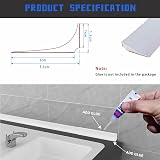 Zayejod 1M Wide Silicone Shower Tray Sealing Strip 3.5cm Bath Edging Trim view 2