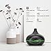 VicTsing 300ml Essential Oil Diffuser, Wood Grain Ultrasonic Aroma Cool Mist Humidifier for Office Home Bedroom Baby Room Study Yoga Spa (Grey and Black)