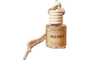 MLTD Candle Co. Palo Santo, Hanging Car Air freshener, Hanging Car Air Fragrance Oil Diffuser, Cute Car Air Freshener, Long Lasting Car Air Freshener, Automobile Aromatherapy Diffuser, Made in USA