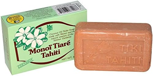 Monoi Tiare TahitiCoconut Oil Soap, Coconut, 4.55 oz[Amazon-developed Certification] Compact by Design