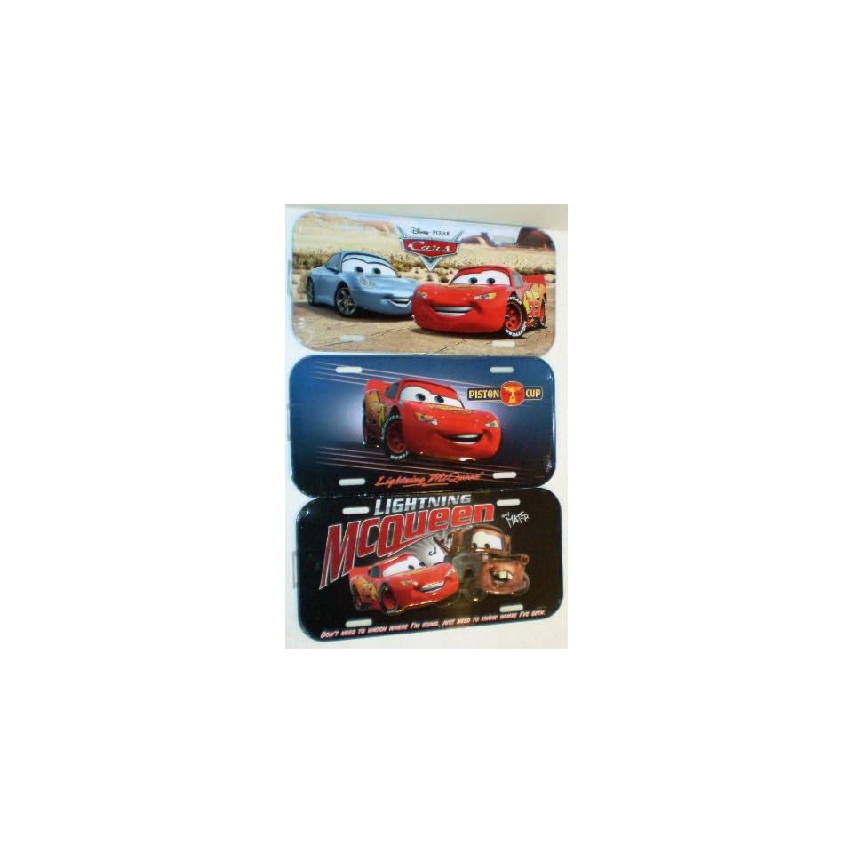 Lightning McQueen and Tow Mater Disney Cars License Plate on PopScreen