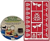 Lady Bug & Dragonfly Stencils for Glass Etching or Painting, Reusable + Free How to Etch CD