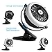 WEINAS Battery Operated Fan, 2 in 1 Misting Fan Clip On Baby Stroller Fan Rechargeable USB Portable Mini Desk Table Fan for Home,Office,Travel