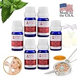 Aromatherapy Essential Oils Set Starter Kit Top 6 100% Pure Scented Oil Premium Quality-Lavender, Tea Tree, Peppermint, Lemon, Rosemary, Cedarwood with Gift Diffuser Neclace Locket 6/10ml