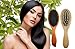 ZuiKyuan Natural Wooden Hair Comb Reduce Frizz and Massage Scalp For Women And Men Kdis Boar Bristle Hair Brush Gift box