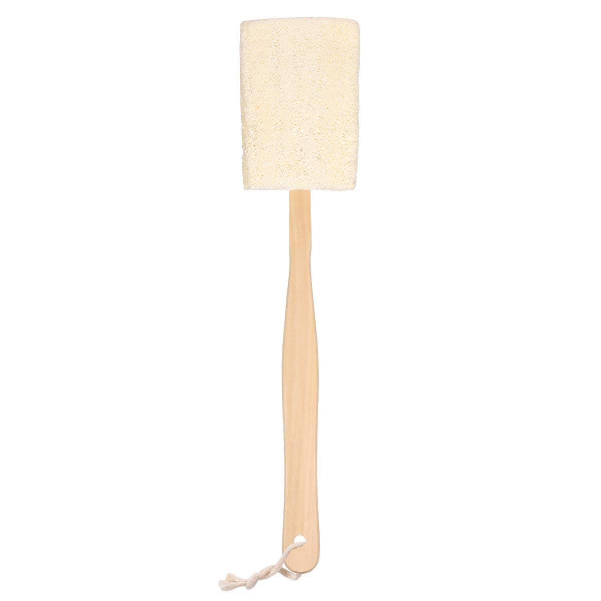ULTNICE Exfoliating Bath Brush Shower Loofah Brush Bath Body Brush on A Wooden Handle