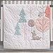 Carter's Woodland Meadow Forest/Deer/Owl 3 piece Nursery Crib Bedding Set, Peach/Aqua/White
